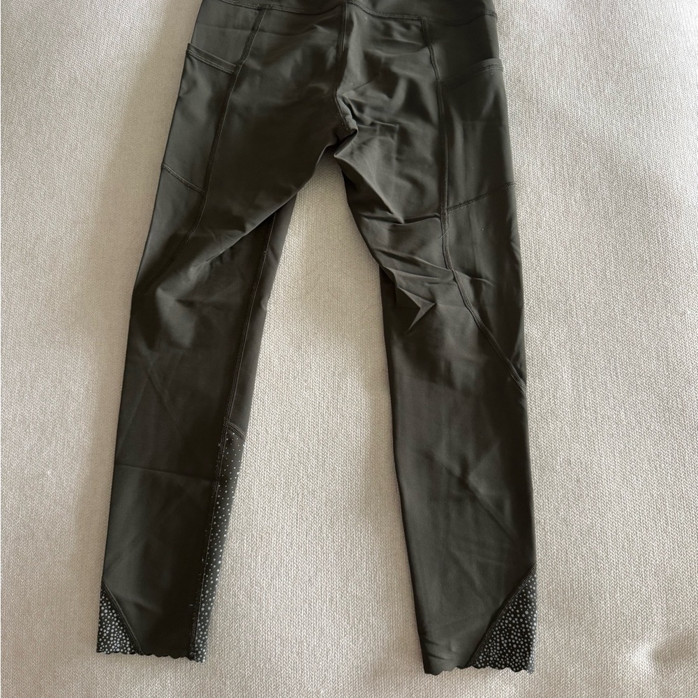 lululemon athletica Black Leggings with Lace Detail